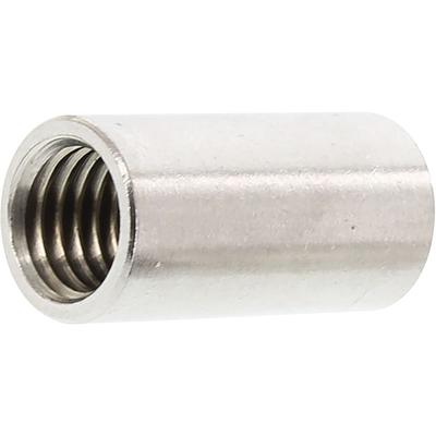 No Brand - Gewindehülse Gewindemuffe rund ø M12x40mm Distanzhalter Langmutter Edelstahl A2 Image