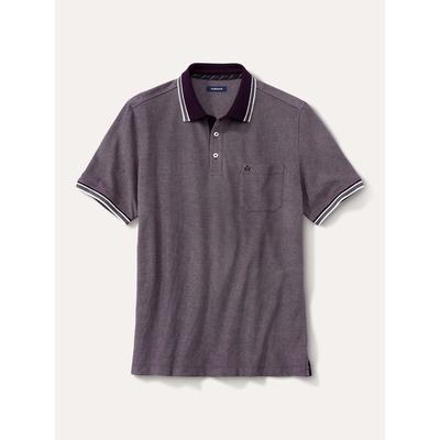 Walbusch Herren Bügelfrei-Polo Bicolor Lila Image