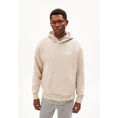 EMAAL QUOTE - Männer Relaxed Fit Sweathoodie - beige (Größe: L) Image