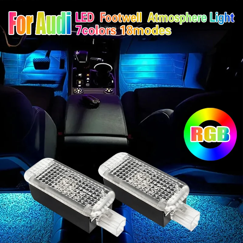 Auto Piede Luci Accessori Per Audi A1 8X A3 8V 8Y A4 B8 B9 A5 8T A6 C6 C7 C8 A7 A8 D3 D4 D5 Q2 Q3 8U F3 Q5 8R FY Q7 4L 4M