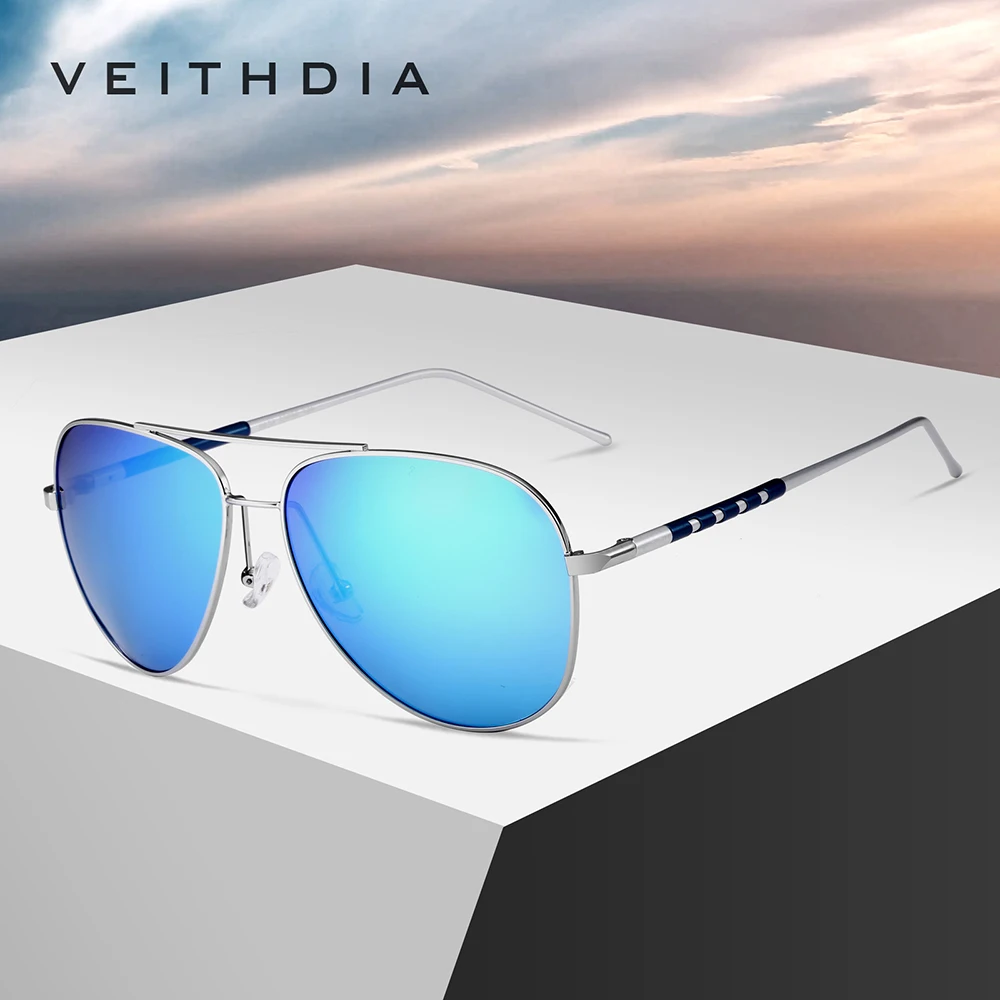VEITHDIA Polarisierte UV400 Schutz Sonnenbrille männer Marke Designer Fashion Classic Im Freien Fahren Sonnenbrille Für Männlichen V2839 Image
