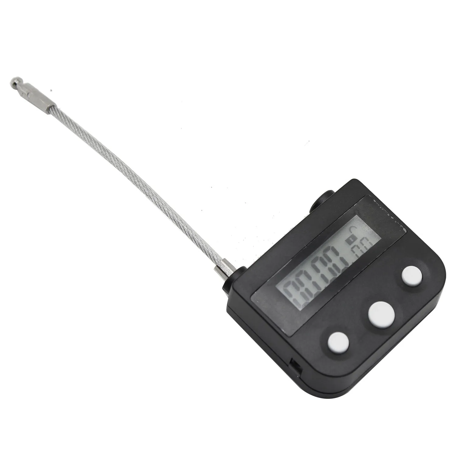 AT44-Metall-Timer-Schloss, USB-LCD-Display, Metall, elektronisches wiederaufladbares Timer-Vorhängeschloss, Schwarz Image