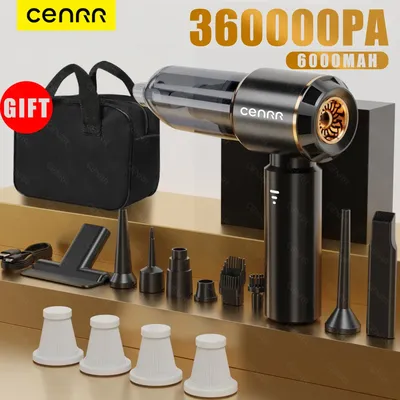 Cenrr Auto Staubsauger 360000pa Mini schnur lose leistungs starke drahtlose Auto Reiniger Handheld tragbare Staubsauger Reinigungs maschine Image