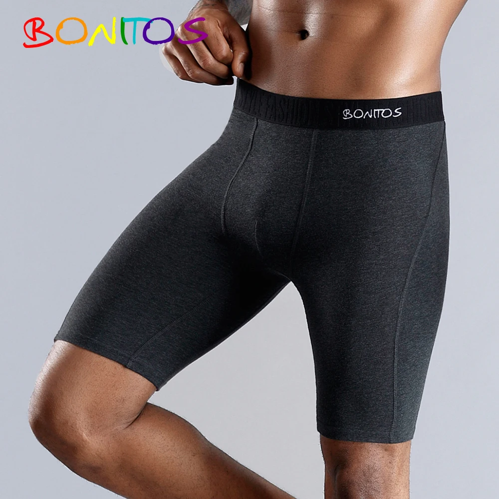 BONITOS Lange Boxershorts Höschen Mann Unterwäsche Männer Boxer Männer Unterwäsche Natürliche Baumwolle Bequeme Weiche Top Marke Hohe Qualität Image