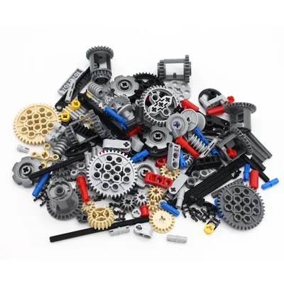 MOC Technische Teile Pin Liftarm Spikelose Strahl Achse Stecker Stecker Panel Getriebe Bausteine Kompatibel Intellektuelles Spielzeug Image