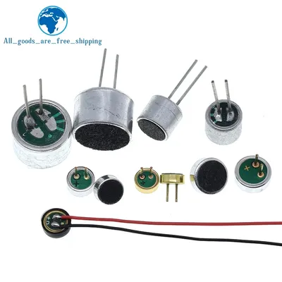 TZT 10 TEILE/LOS Mikrofon 9x7mm 9767 6x5mm 6050 6x2,2mm 6022 4,5x2,2mm 4522 4x1,5mm 4015 Elektret-mikrofon mit 2 pin pick-up Image