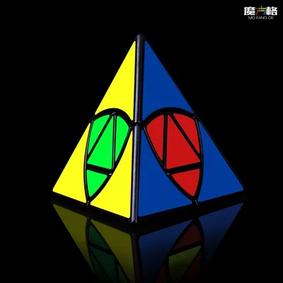 QIYI MoFangGe Duomo Pyramind Reisknödel Zauberwürfel, stickerloser professioneller Jinzita Twisty-Würfel Image