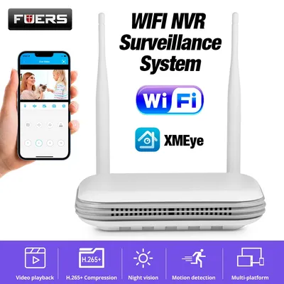 Fuers H.265 8CH Wireless NVR Sicherheit Outdoor WIFI IP Kamera System Kit Überwachung CCTV Gesicht Audio Video Recorder