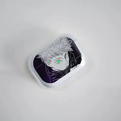Jujutsu Kaisen Gojo Satoru Anime Transparente TPU-Hülle für Airpods 4 Pro 2 1 3, weiche Silikonhülle, Airpods4 1/2/3 Kopfhörerhülle Image