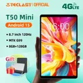 Teclast T50 Mini Tablet Android 15 da 8,7" IPS 120Hz G99 8 core Max 20 GB (8 GB + 12 GB di espansione) RAM 128 GB ROM Dual 4G LTE Type-C GPS