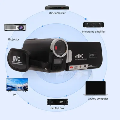 3 Zoll Bildschirm Digitale Videokamera 13MP 4K HD DV Kamera Nachtsicht Aufnahmekamera 4K Videokamera Videos Aufnahmekameras