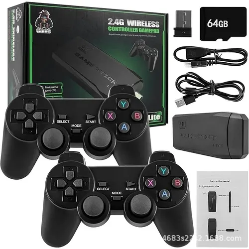 Console de jeu vidéo rétro M8, contrôleur sans fil, bâton de jeu 4K HD intégré, 20000 jeux classiques, lecteur de jeu portable rétro