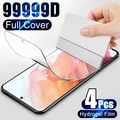 4PCS Hydrogel Film Screen Protector Für Samsung Galaxy S10 S20 S9 S21 S22 S23 Plus Ultra FE Hinweis 20 8 9 10 Screen Protector Film