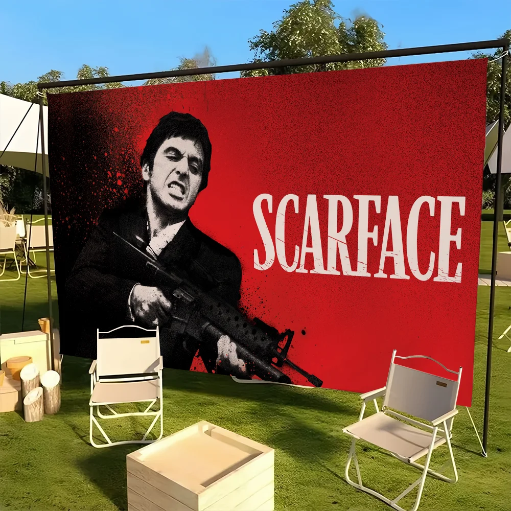 Coole lustige Geld S-Scarface Film Q Flagge Dekoration Outdoor Picknick Party Kunst hängen Home Camping Party Banner Image