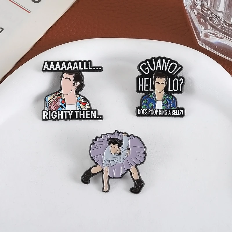 Cartoon Charakter Emaille Pins Benutzerdefinierte DOES POOP RING A BELL Broschen Revers Abzeichen Lustige Schmuck Geschenk für Kinder Freunde Image