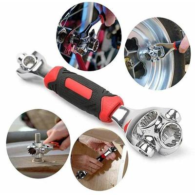 52 in 1 Universal Socket Spanner Wrench Multifunction Tool Kit for Home Repair Car Maintenance 8 to 21mm Rotatable All-in-One Hand Tool Set