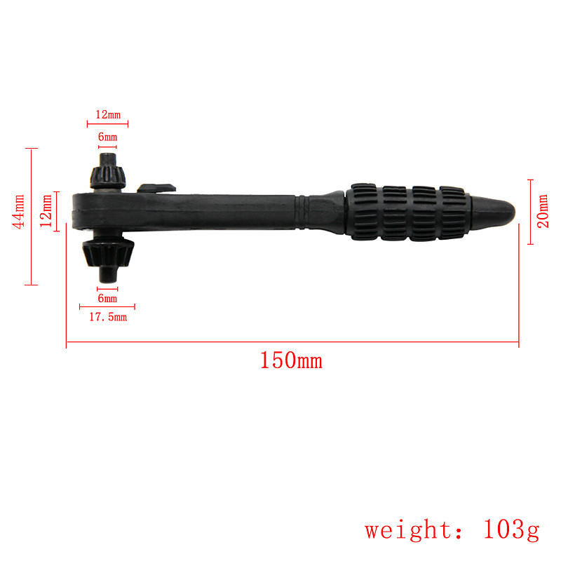 2-in-1 Double End Wrench Tool Flexible Head Combination Ratchet Wrench Dual-use Wrench Chromium-vanadium Steel