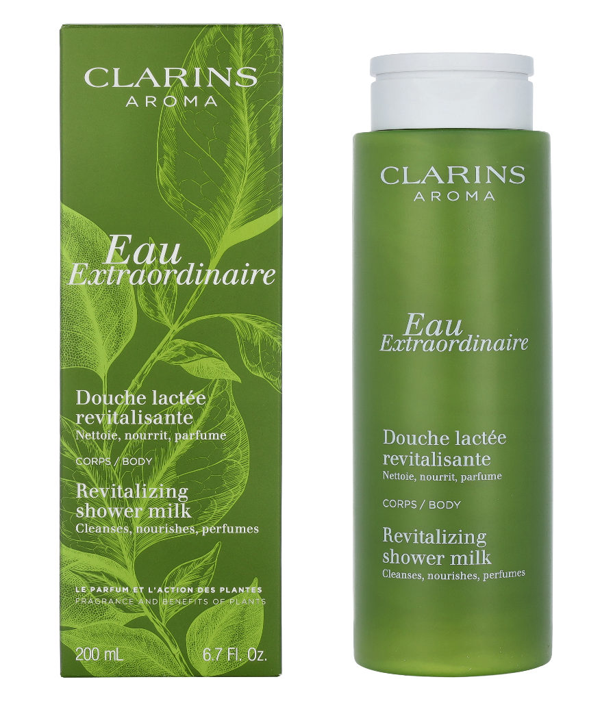 Clarins Unisex Eau Extraordinaire Revitalizing Shower Milk 200 ml - One Size | Clarins Sale | Discount Designer Brands