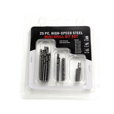 25pcs Mini High Speed White Steel Twist Drill HSS Bit Set For Dremel Rotary Tool