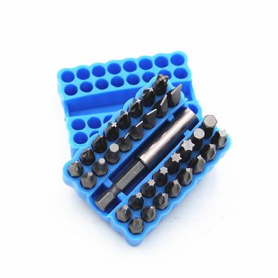 33pcs/lot Screwdriver Bit Set Hand Tool Kit with Hexagonal Slotted Phillips Special Screw Driver Drill Bits
