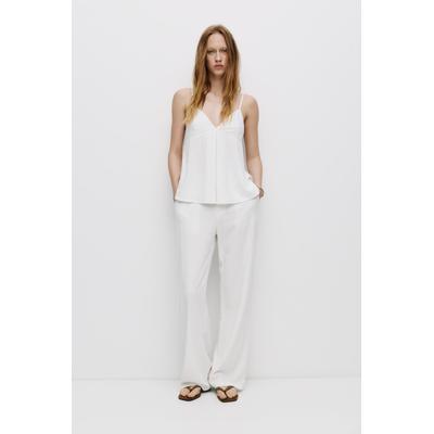 Strappy Top With Linen
