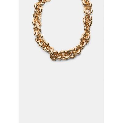 Stradivarius Maxi link chain Gold OS