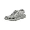 Sandale KEEN "Keen Wanderschuhe Textil", Gr. 38,5, grau (silber, grau), Textil, casual, Schuhe
