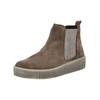 Plateaustiefelette GABOR "Gabor Stiefelette Veloursleder/Textil", Damen, Gr. 42,5, braun (braun, grau), Veloursleder, Textil, casual, Schuhe