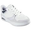 Sneaker SKECHERS "UNO CTL", Damen, Gr. 41, weiß, Veloursleder, Lederimitat, casual, Schuhe, Retro Sneaker, Schnürschuh mit Materialmix