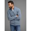 Strickjacke MAN'S WORLD "neue Farben", Herren, Gr. L (52/54), blau (blaugrau), Grobstrick, Obermaterial: 50% Baumwolle, 50% Polyacryl, unifarben, Basic, regular fit, ohne Ausschnitt, Langarm Rippstrickbündchen, Strickjacken, aus Baumwollmischung