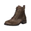Schnürstiefelette PAUL GREEN "Paul Green Stiefelette Veloursleder", Damen, Gr. 37,5, braun, Veloursleder, casual, Schuhe
