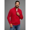 Strickjacke MAN'S WORLD "neue Farben", Herren, Gr. L (52/54), rot (dunkelrot), Grobstrick, Obermaterial: 50% Baumwolle, 50% Polyacryl, unifarben, Basic, regular fit, ohne Ausschnitt, Langarm Rippstrickbündchen, Strickjacken, aus Baumwollmischung