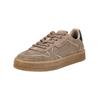 Sneaker TAMARIS "Tamaris Sneaker Veloursleder", Damen, Gr. 37, grau (taupe), Veloursleder, casual, Schuhe