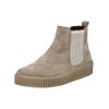 Plateaustiefelette GABOR "Gabor Stiefelette Veloursleder/Textil", Damen, Gr. 41, beige (dunkelbeige), Veloursleder, Textil, casual, Schuhe