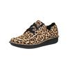 Schnürschuh CLARKS "Clarks Halbschuhe Leder", Damen, Gr. 39, braun (leopard), Leder, casual, Schuhe