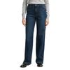 Weite Jeans TOM TAILOR, Damen, Gr. 31, Länge 34, blau (used mid stone blau denim), Denim/Jeans, Obermaterial: 93% Baumwolle, 6% Elastomultiester, 1% Elasthan. Futter: 65% Baumwolle, 35% Polyester, unifarben, casual, weit knöchellang, Jeans, im...