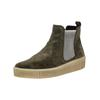 Plateaustiefelette GABOR "Gabor Stiefelette Veloursleder/Textil", Damen, Gr. 42, grün (dunkelgrün), Veloursleder, Textil, casual, Schuhe
