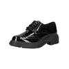 Schnürschuh CLARKS "Clarks Halbschuhe Leder", Damen, Gr. 38, schwarz (schwarz lack), Leder, casual, Schuhe