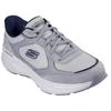 Slip-On Sneaker SKECHERS "EDGERIDE-ERLON", Herren, Gr. 48,5, grau (grau, navy), Textil, Lederimitat, Veloursleder, sportlich, Schuhe, Trainingsschuh, Trekkingschuh mit Relaxed Fit Passform