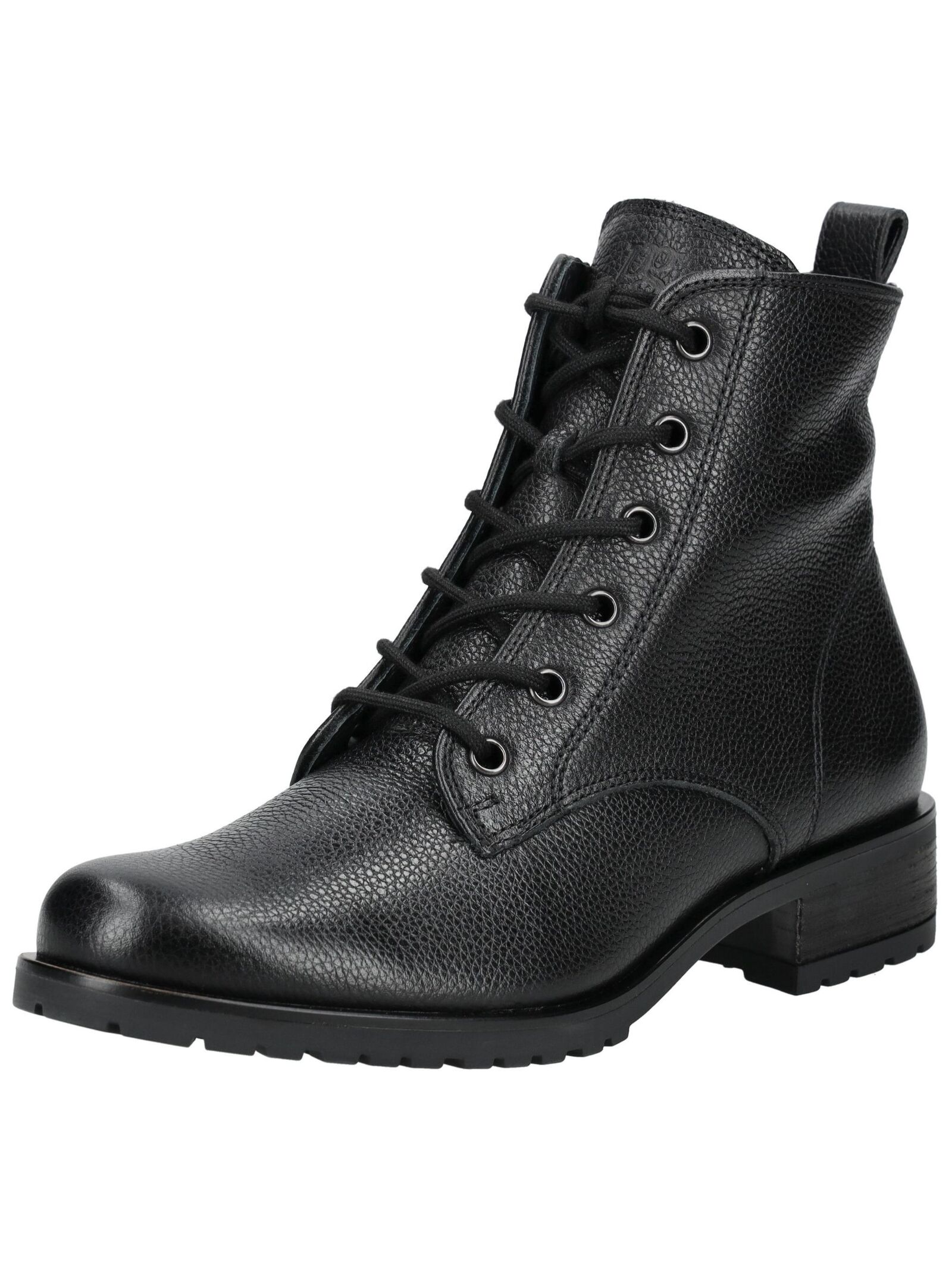 Schnürstiefelette PAUL GREEN "Paul Green Stiefelette Glattleder", Damen, Gr. 40, schwarz, Glattleder, Schuhe Schnürstiefelette