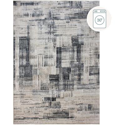 Teppich FLAIR RUGS "Silas", beige (creme), B:152cm H:4mm L:230cm, Kunstfaser, Teppiche, Waschbarer Abstrakter Teppich Image