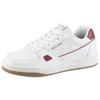 Sneaker SKECHERS "Harry Kane - Off Pitch Collection: Koopa - Harry Kane Court", Herren, Gr. 44, rot (weiß, weinrot), Leder, casual, Schuhe, Retro Sneaker signiert vom weltbekannten Fußballstar Harry Kane