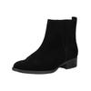 Stiefelette GABOR "Gabor Stiefelette Veloursleder", Damen, Gr. 42, schwarz, Veloursleder, casual, Schuhe
