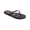 Sandale ROXY "Sandy", Gr. 6(36), schwarz (schwarz multi), Obermaterial: 98% Synthetikmaterial, 2% Metall / Futter: 100% Synthetikmaterial / Außensohle: 100% Moosgummi, Schuhe