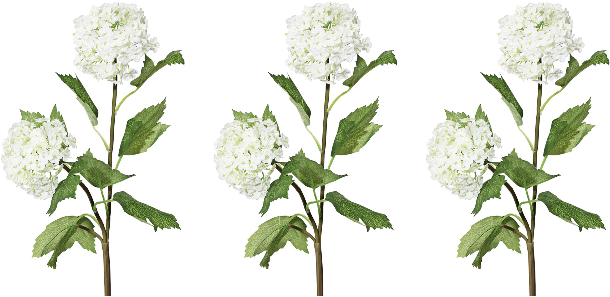 Kunstblume CREATIV GREEN "Schneeballzweig", grün, B:25cm H:49cm T:15cm, Kunststoff, Kunstpflanzen