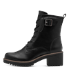 Winterboots MARCO TOZZI, Damen, Gr. 38, schwarz, Lederimitat, unifarben, modisch, Schuhe, Blockabsatz, Schnürboots, Stiefelette mit Kontrast-Rahmennaht