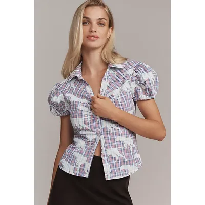 Maeve Puff-Sleeve Blouse