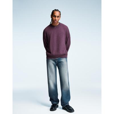 Bershka Relaxed-Fit Straight-Leg Jeans Men 31 Green