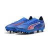 Fußballschuh PUMA "ULTRA 6 MATCH FG/AG Fußballschuhe Erwachsene", Gr. 48, ultra blau weiß glowing rot, Obermaterial: Synthetik, Textil; Futter: Synthetik, Textil; Innensohle: Textil; Laufsohle: Synthetik, Schuhe