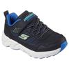 Sneaker SKECHERS "SKECHERS ELITE SPORT TREAD", Kinder, Gr. 33, schwarz (schwarz, blau), Lederimitat, sportlich, Schuhe, Trekkingschuh mit waterproof, Größenschablone zum Download